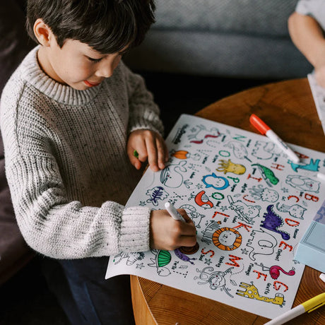 Hey Doodle Reusable Colouring Mat - Into The Wild