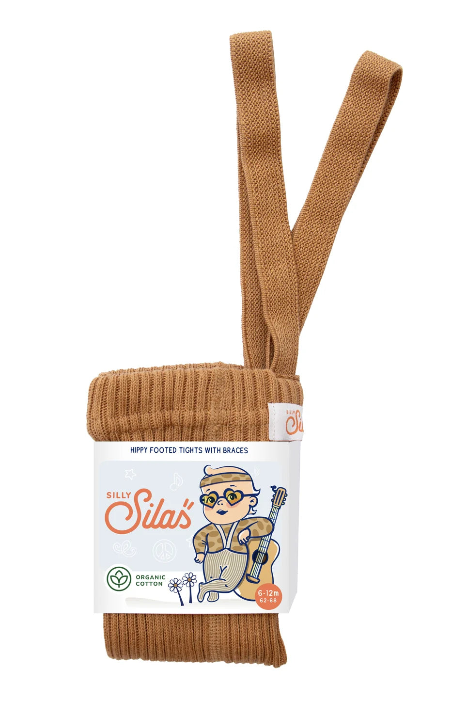 Silly Silas Hippy Footed Tights - Amber