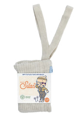 Silly Silas Hippy Footless Tights - Cream Blend