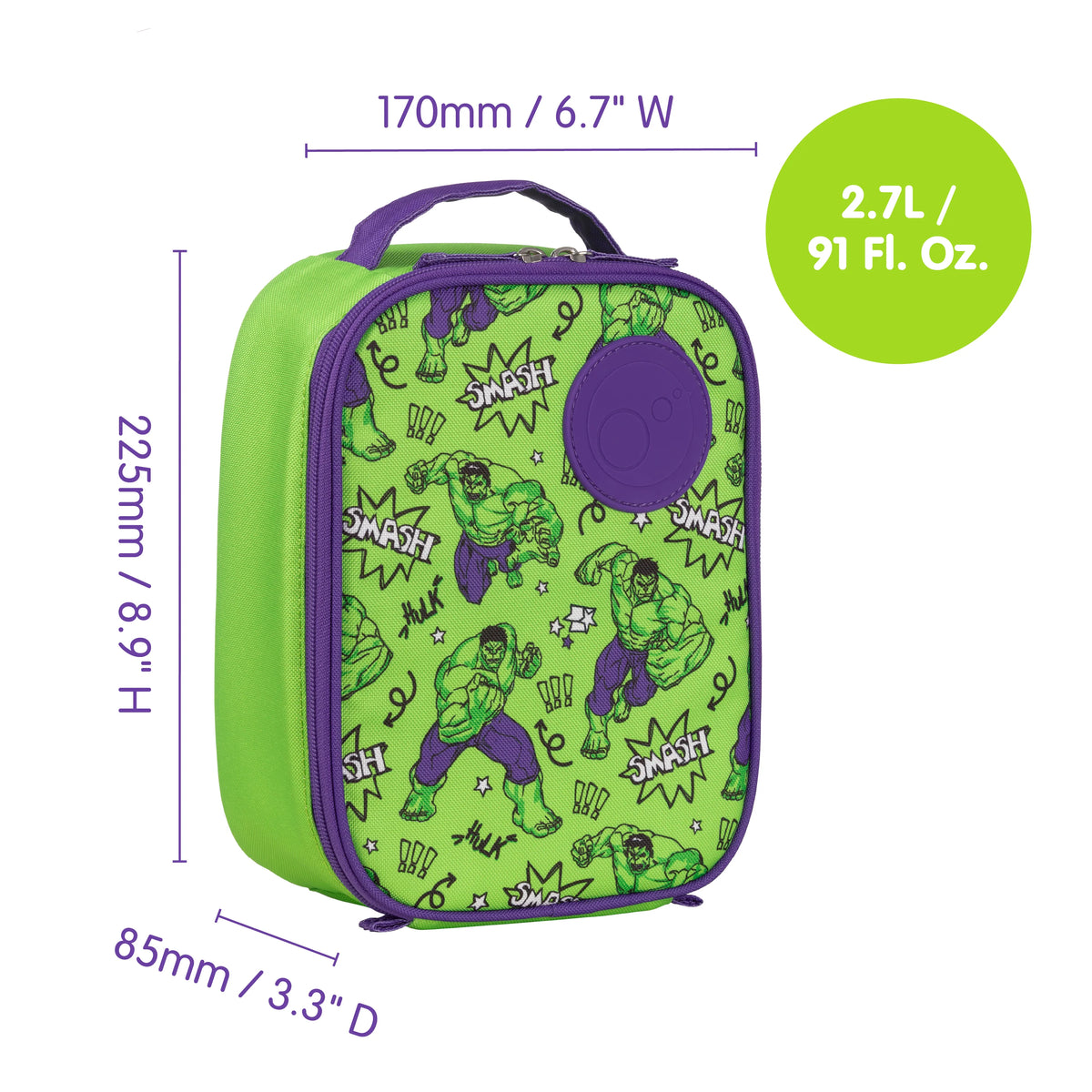 b.box Insulated Mini Lunchbag - Hulk