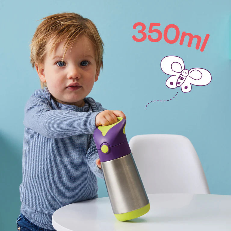 b.box Insulated 350ml Drink Bottle - Strawberry Shake