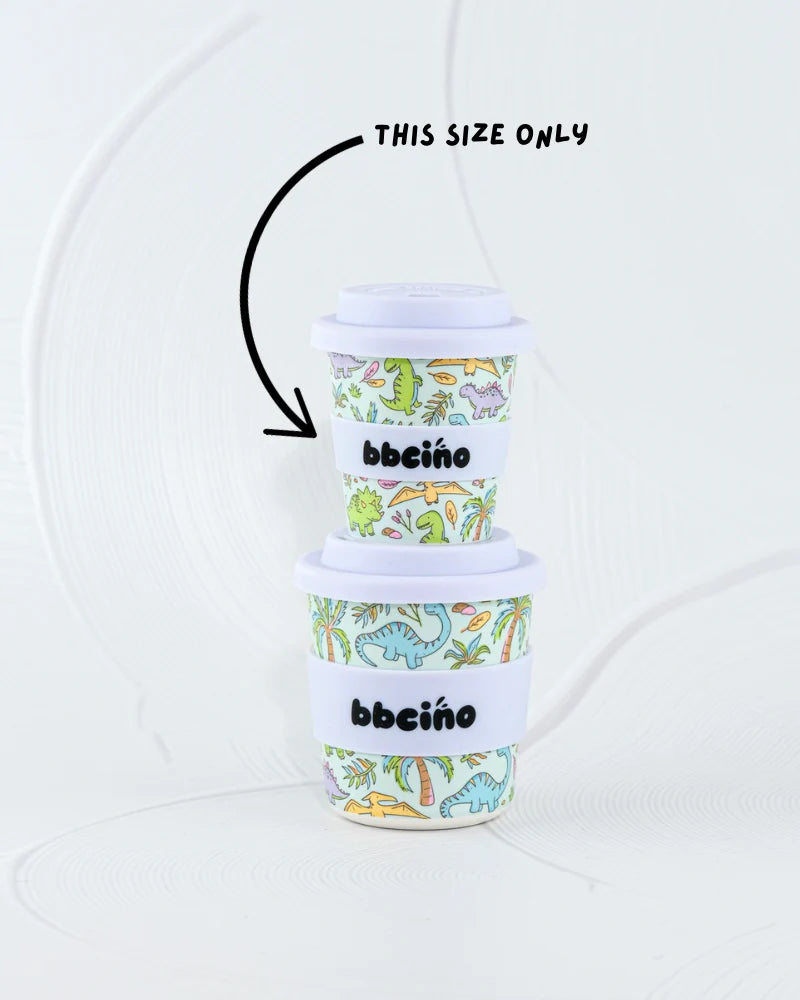 bbcino 120mL Babycino Cup - Sipasaurus
