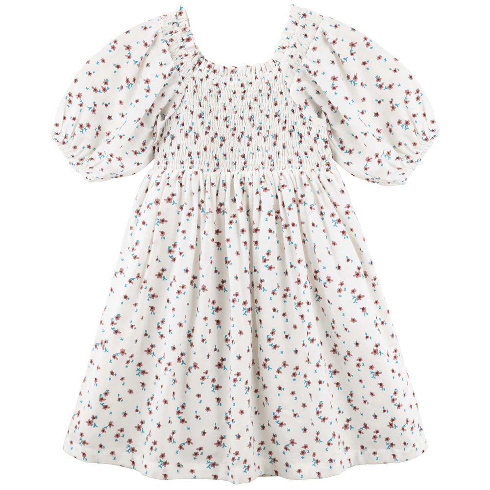 Designer Kidz Evie Puff Sleeve Dress