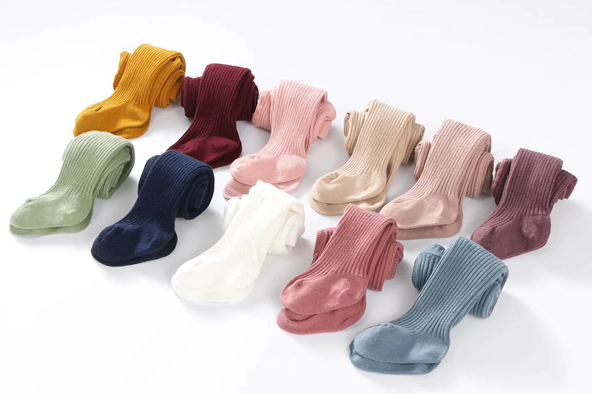 Mamer Classic cotton ribbed Tights - Pink