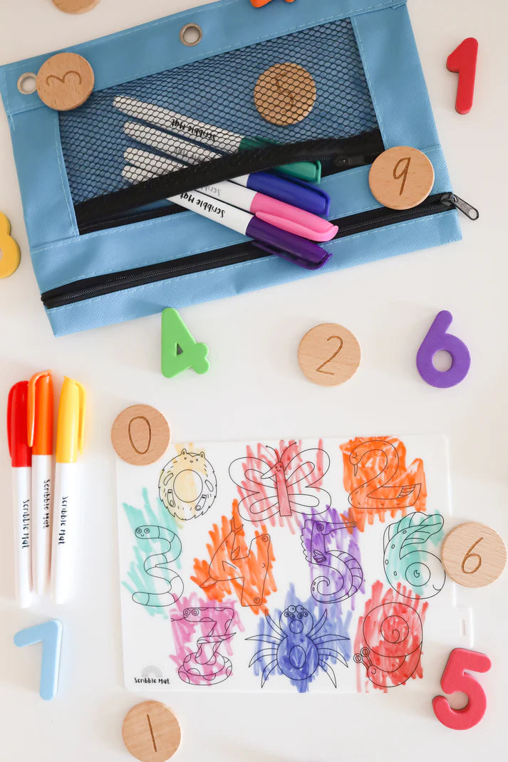 Scribble Mat Mini - Number Fun Reusable