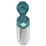b.box Insulated Sport Spout Bottle 500ml - Emerald Forest