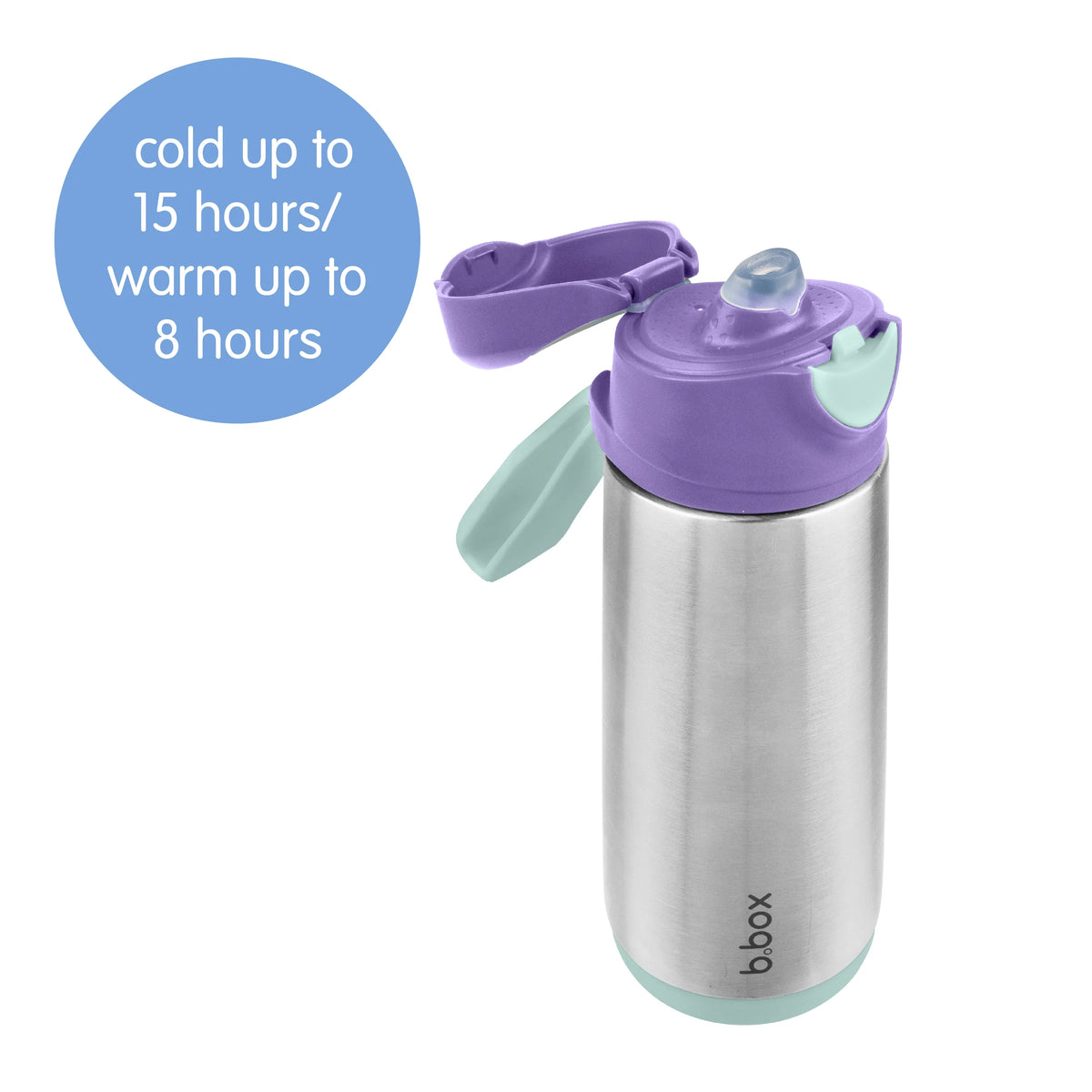 b.box Insulated Sport Spout Bottle 500ml - Blush Crush
