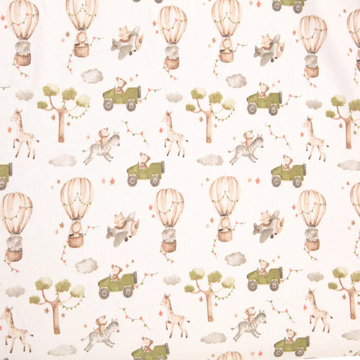 All4Ella Co-Sleeper Sheet - Monkey Carnival