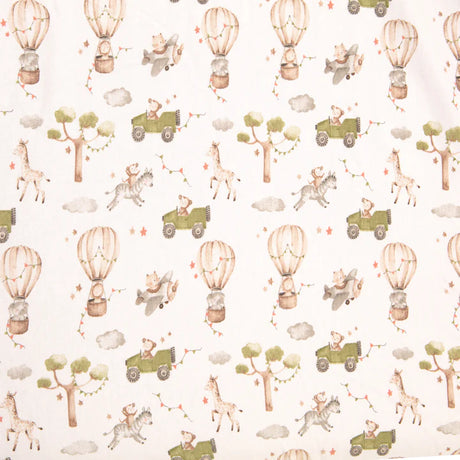 All4Ella Co-Sleeper Sheet - Monkey Carnival