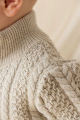 Jamie Kay Clyde Half Zip Jumper - Light Grey Marle