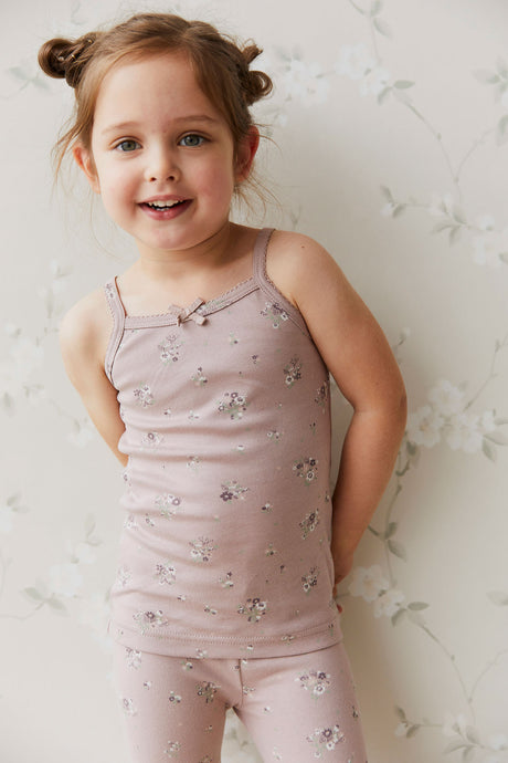 Jamie Kay Organic Cotton Singlet - Lauren Floral Fawn