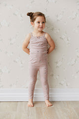 Jamie Kay Organic Cotton Singlet - Lauren Floral Fawn