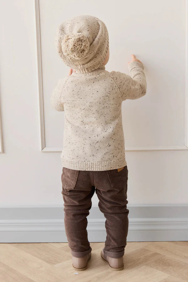 Jamie Kay Ethan Hat - Oatmeal Shitake Dot