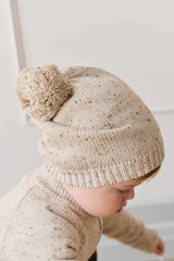 Jamie Kay Ethan Hat - Oatmeal Shitake Dot
