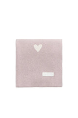 Jamie Kay Juliette Blanket - Heart Jacquard Ballerina Marle