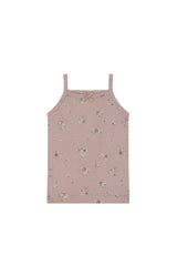 Jamie Kay Organic Cotton Singlet - Lauren Floral Fawn
