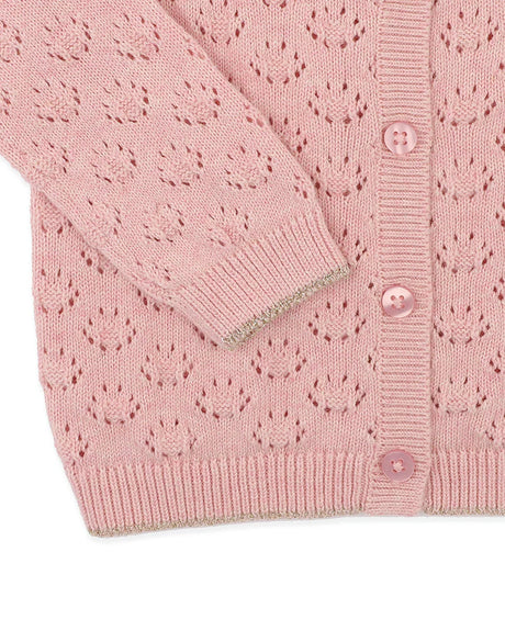 Minihaha Billie Organic Cardigan - Dusky Pink