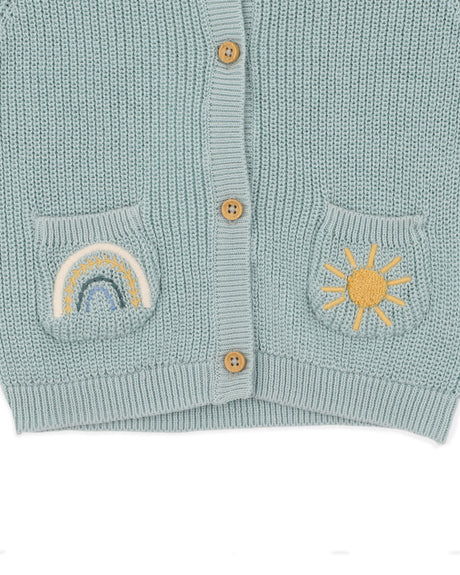 Minihaha Scout Organic Knit Pocket Cardigan