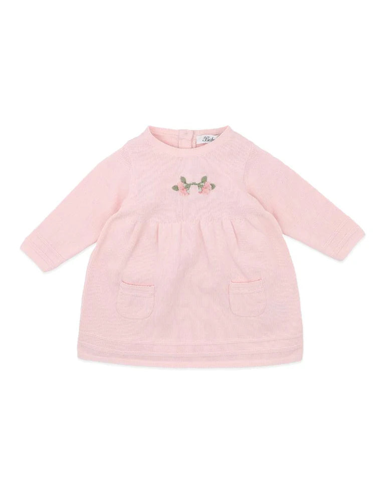 Minihaha Charlie Organic Hand Emb Knit Dress