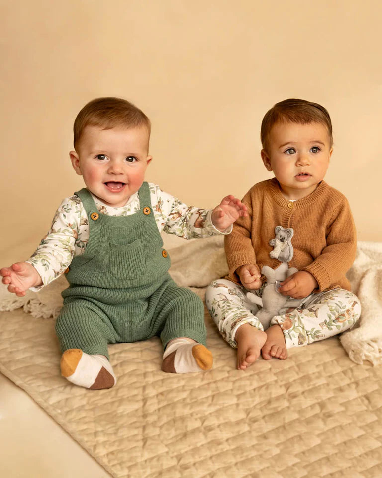 Minihaha Charlie Organic Knitted Overalls