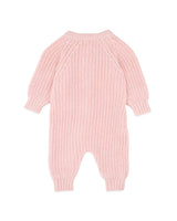 Minihaha Pale Pink Knitted Zip Romper