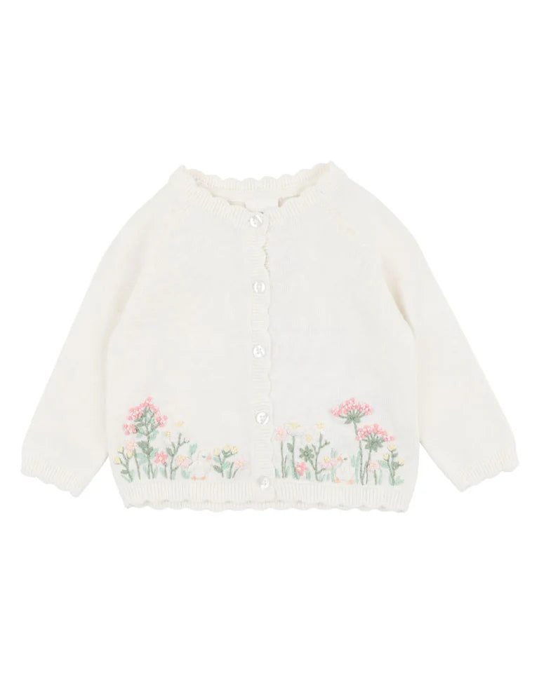 Minihaha Bonnie Organic Hand Embroided Cardigan