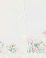Minihaha Bonnie Organic Hand Embroided Cardigan