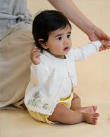 Minihaha Bonnie Organic Hand Embroided Cardigan