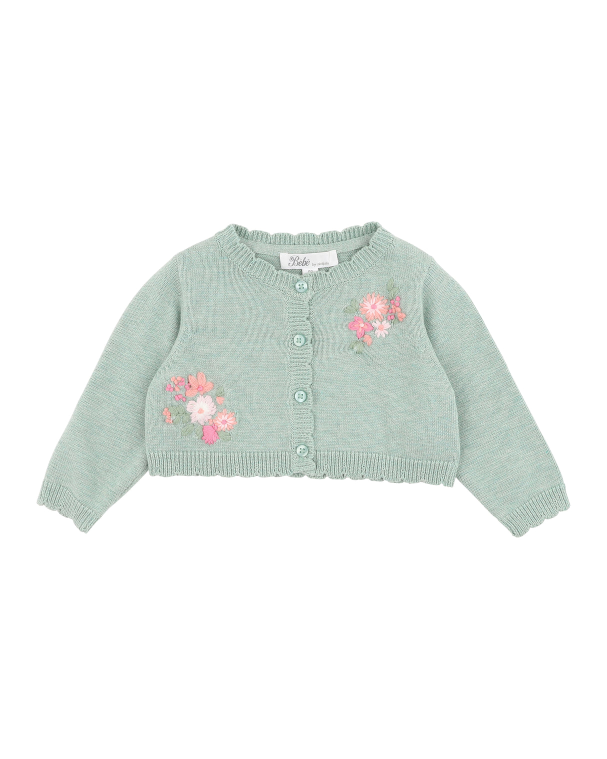 Minihaha Chelsea Organic Hand Embroidered Cardi