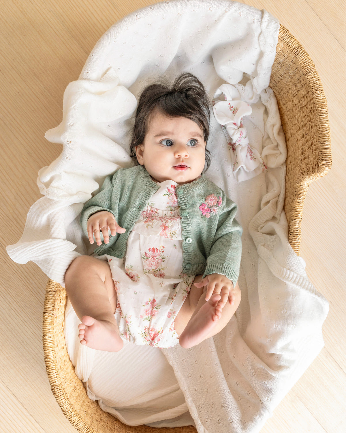 Minihaha Chelsea Organic Hand Embroidered Cardi