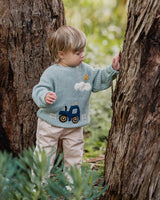 Minihaha Hunter Tractor Knitted Jumper