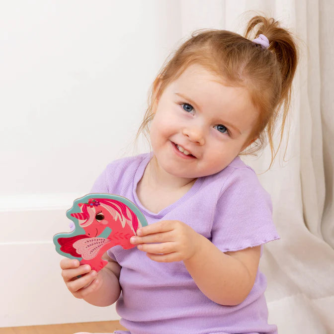 Crocodile Creek Let's Begin Puzzle 2 pc - Unicorn