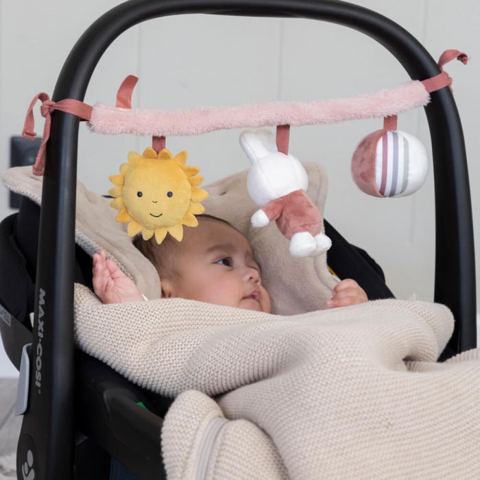 Miffy Fluffy Car Seat Toy - Pink
