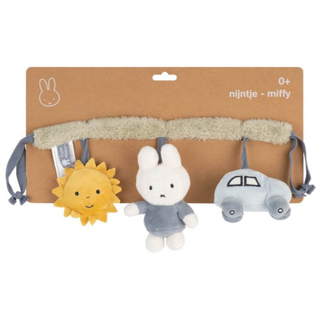 Miffy Fluffy Car Seat Toy - Blue/Green