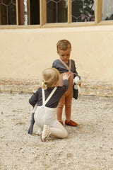 Silly Silas Footed Tights - Cream Blend