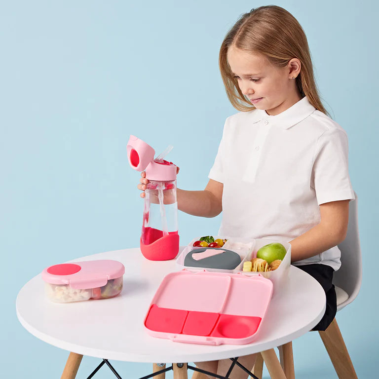 b.box Tritan Drink Bottle 600ml  - Flamingo Fizz
