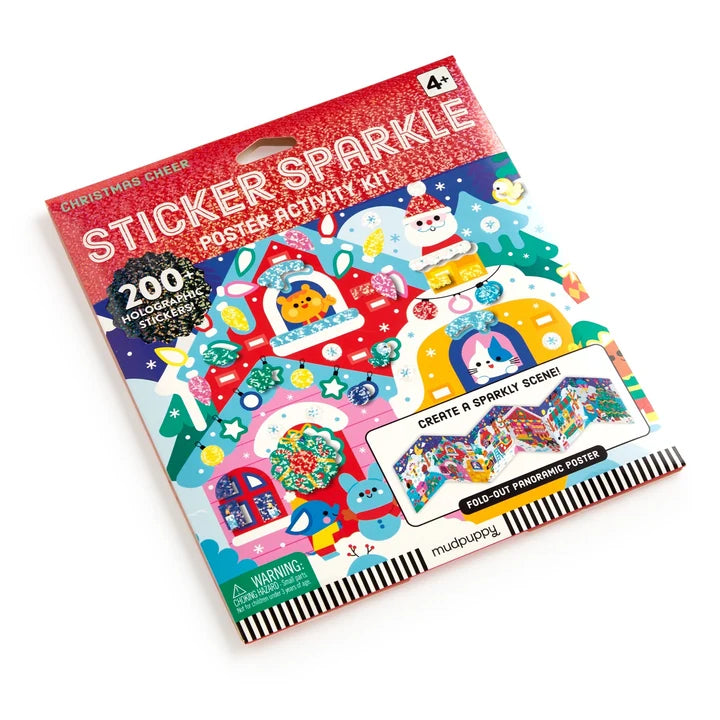 Christmas Cheer Sticker Sparkle Poster Activity Set