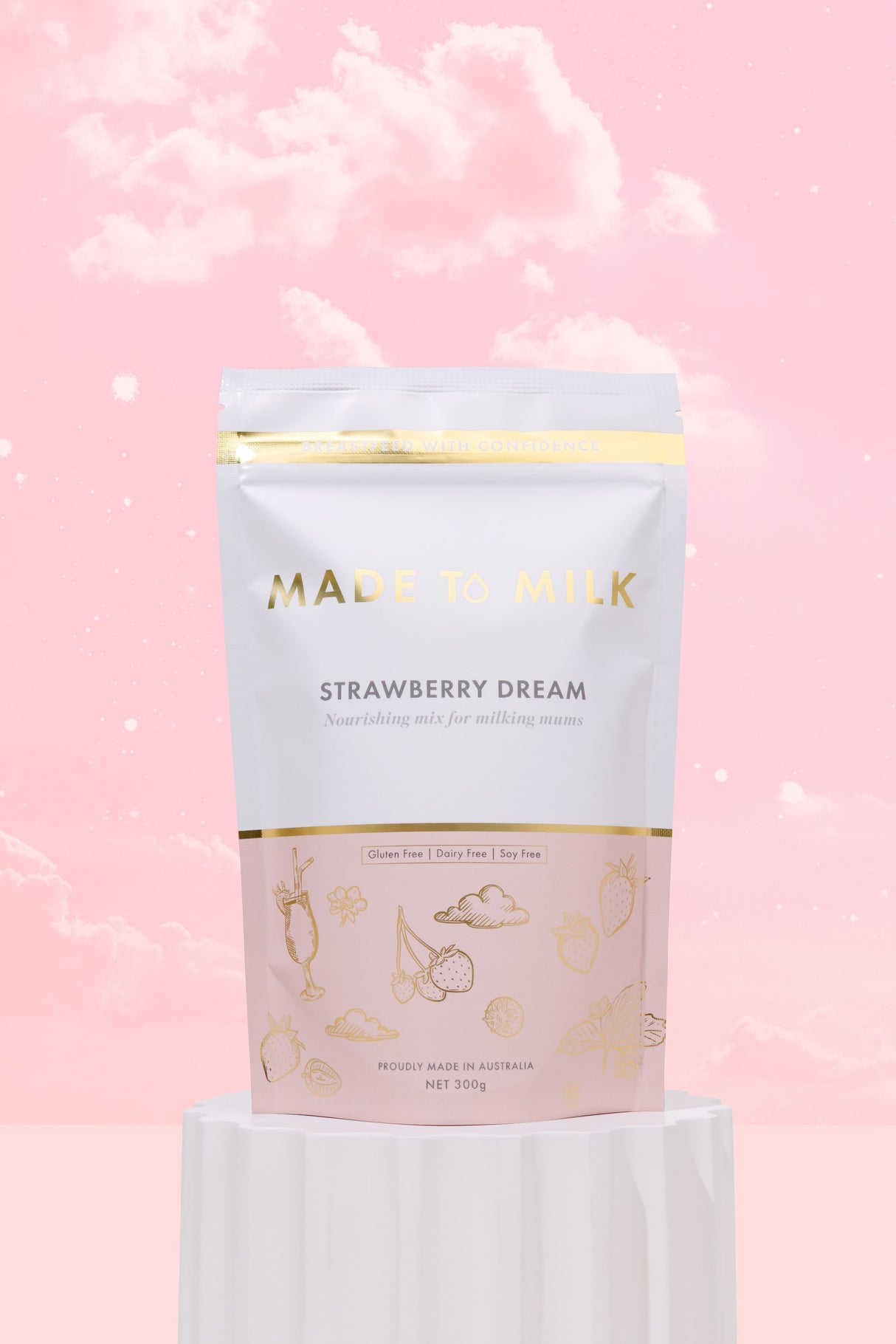 Made To Milk Strawberry Dream Lactation Drink 300g