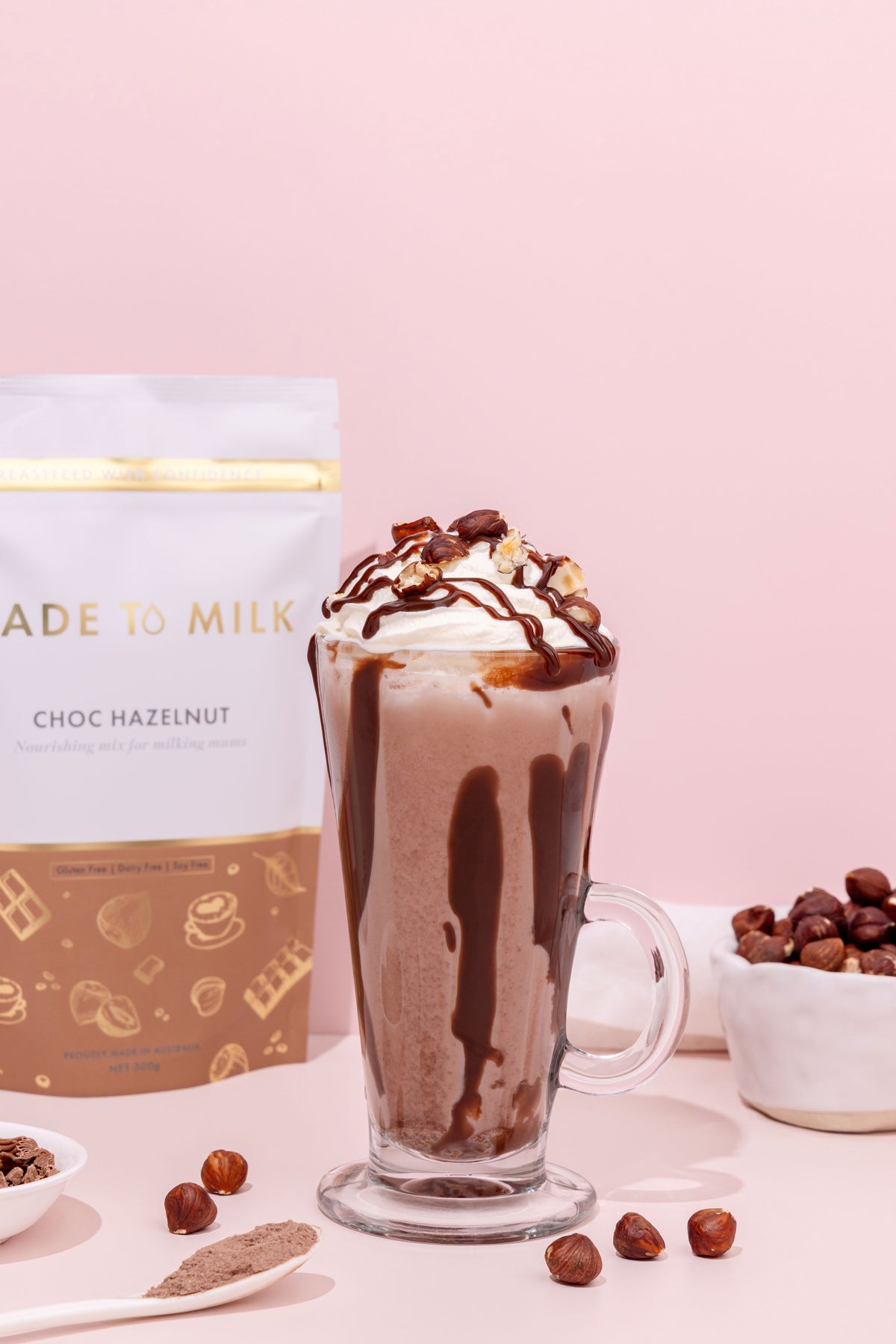 Made to Milk Choc Hazelnut Lactation Drink Mix 300g