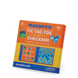Crocodile Creek Magnetic Game - Tic Tac Toe + Checkers - Dino