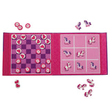 Crocodile Creek Magnetic Game - Tic Tac Toe + Checkers - Unicorn