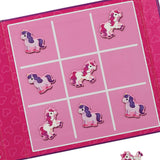 Crocodile Creek Magnetic Game - Tic Tac Toe + Checkers - Unicorn