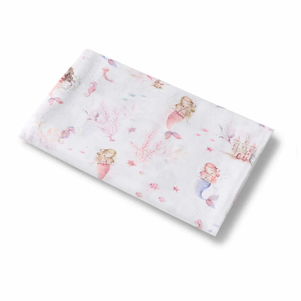 Snuggle Hunny Organic Muslin Wrap - Mermaid