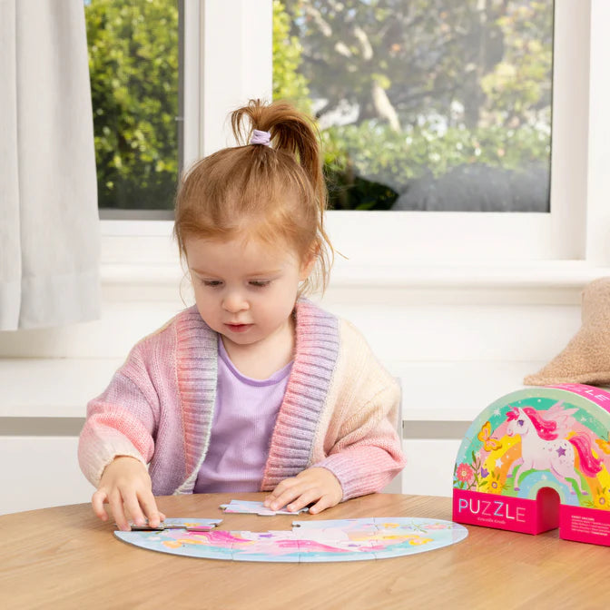 Crocodile Creek Mini Puzzle 12pc - Sweet Unicorn