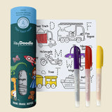Hey Doodle Mini Colouring Mat - Toot Toot Honk