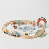 Zookabee Wooden Farm Fun Train Set