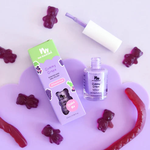 No Nasties Toxin Free Scented Kids Polish - Gummy Grape - Purple
