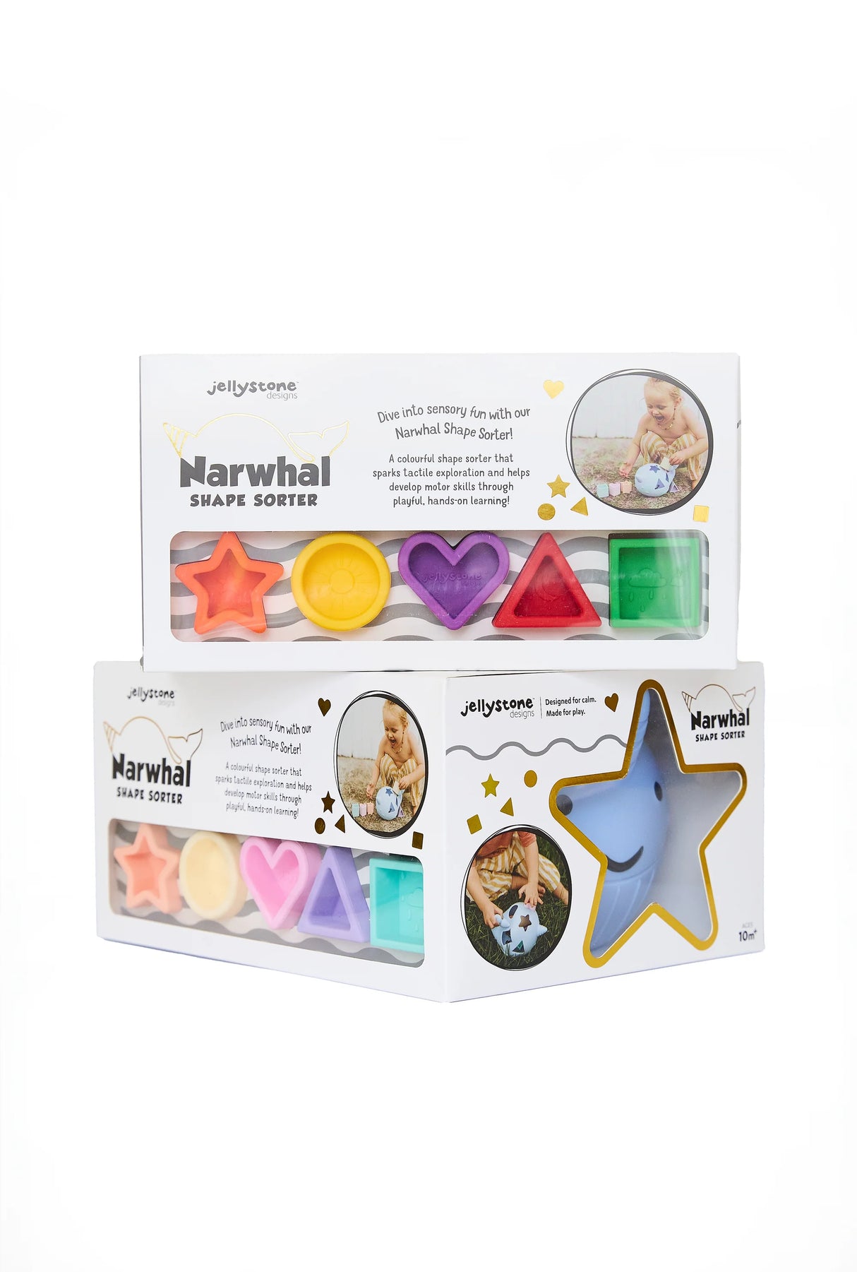 Jellystone Narwhal Shape Sorter - Pastel
