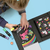 Tiger Tribe Neon Colouring Set - Unicorns and Friends