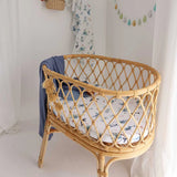 Snuggle Hunny Organic Bassinet Sheet / Change Pad Cover - Ocean